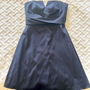 White House Black Market sleeveless V-Neck Black ALine Dress